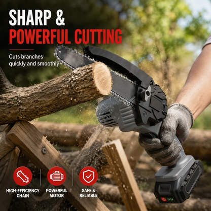 🔥 Cordless Mini Chainsaw – Small Size, Big Power– Free Shipping 🚚