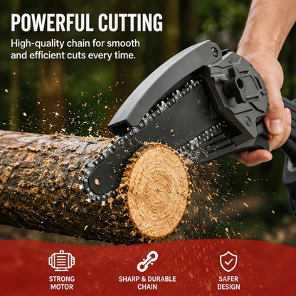 🔥 Cordless Mini Chainsaw – Small Size, Big Power– Free Shipping 🚚