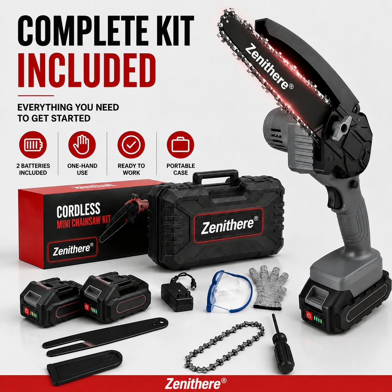 🔥 Cordless Mini Chainsaw – Small Size, Big Power– Free Shipping 🚚