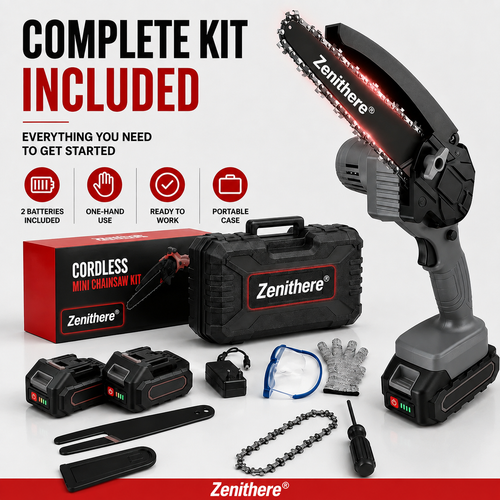 🔥 Cordless Mini Chainsaw – Small Size, Big Power– Free Shipping 🚚