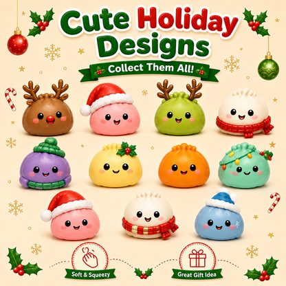 🎄Christmas Dumpling Squishies Advent Calendar | 24 Days of Surprises 🎁
