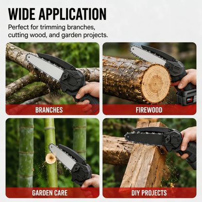 🔥 Cordless Mini Chainsaw – Small Size, Big Power– Free Shipping 🚚