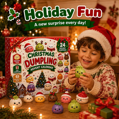 🎄Christmas Dumpling Squishies Advent Calendar | 24 Days of Surprises 🎁
