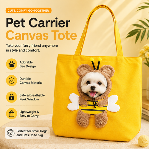 Breathable Pet Carrier Sling Bag for Dogs & Cats Hands-Free | RobyPet