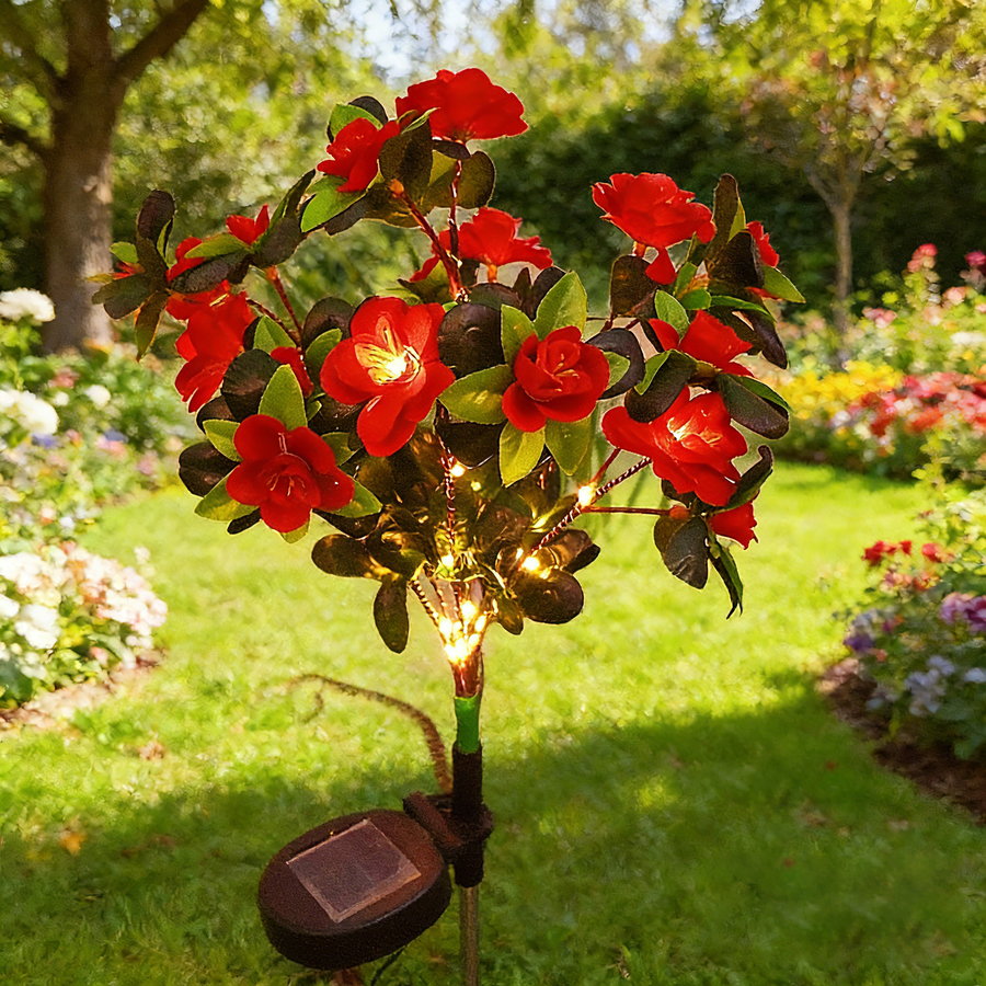 Red solar flower