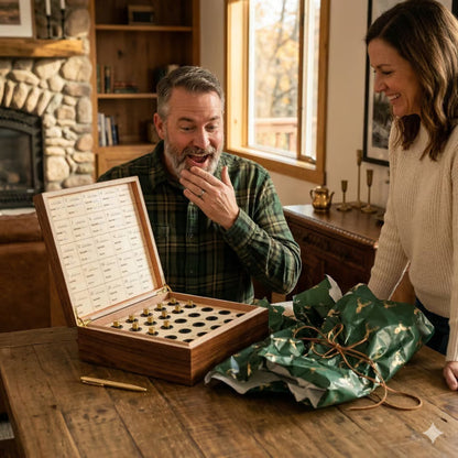100% Handcrafted Solid Wood Hunting Memory Box