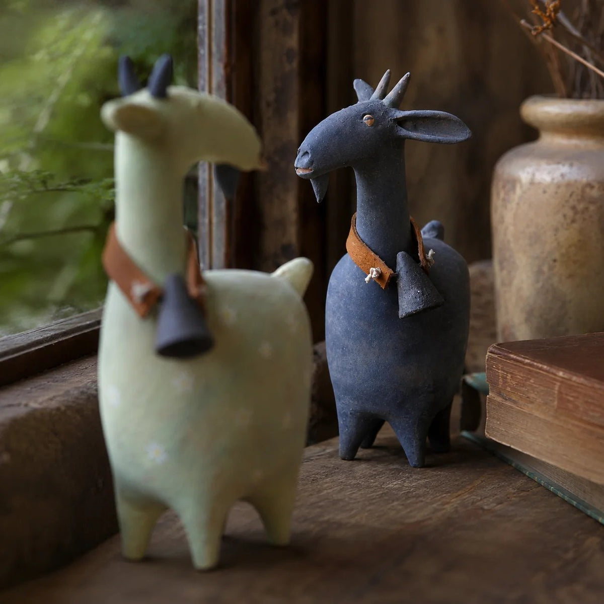 🔥 Whimsical Farmhouse Goat Figurines🐐