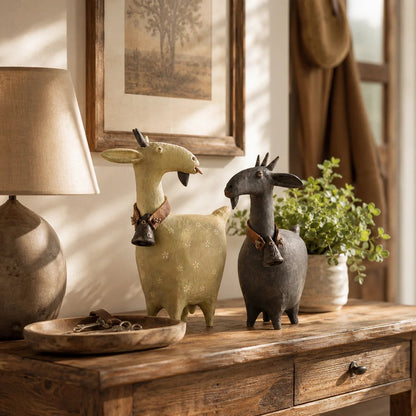 🔥 Whimsical Farmhouse Goat Figurines🐐