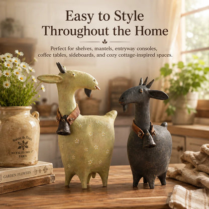 🔥 Whimsical Farmhouse Goat Figurines🐐