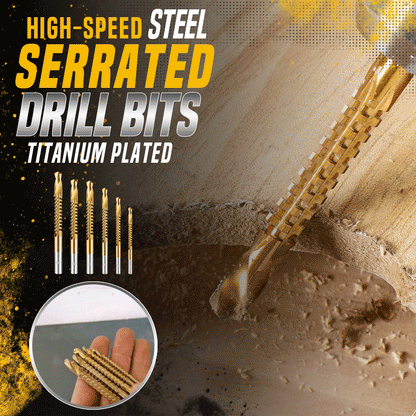 🛠️ LIMITED-TIME 49% OFF! ✨ Twist Drill Bit Set – Titanium-Coated, Serrated, Multi-Material 🔩