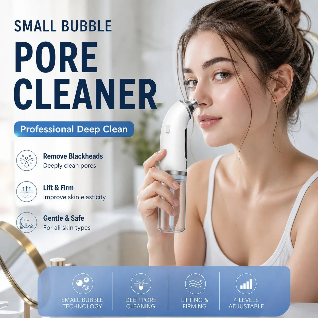 🔥😍Electric facial cleanser · Lifting and firming · Deep pore cleansing