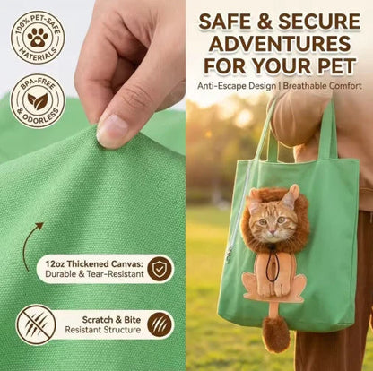 Breathable Pet Carrier Sling Bag for Dogs & Cats Hands-Free | RobyPet
