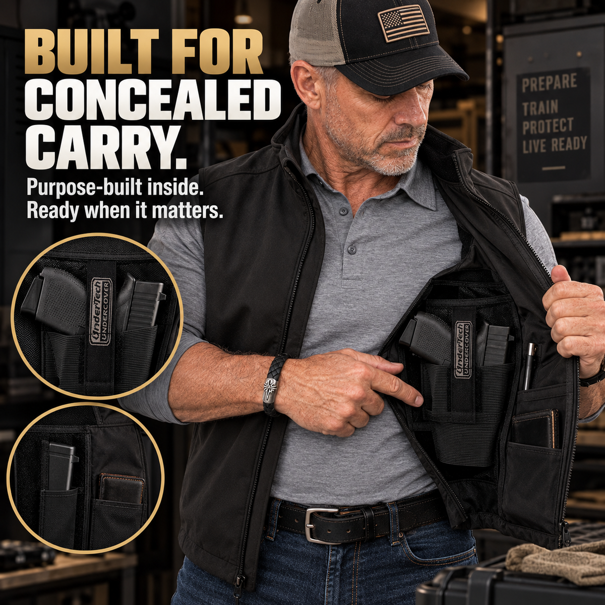 Premium Concealed Carry Vest ✨ Stay Ready & Keep Essentials Close