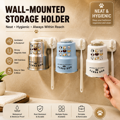 Magnetic Wall-Mounted  Mouthwash Cup