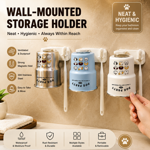 Magnetic Wall-Mounted  Mouthwash Cup