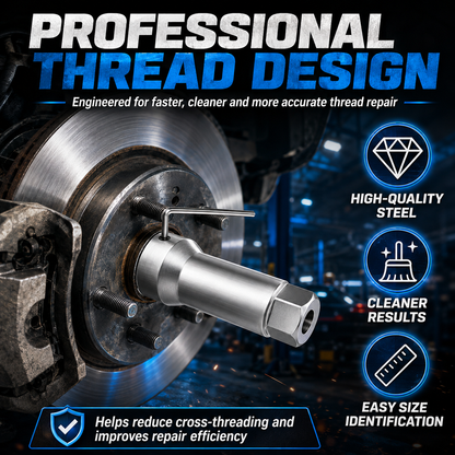 🔧 2026 HOT SALE✨50K+ SOLD!🛠️ 10-Piece Axle Spindle Thread Chaser Set