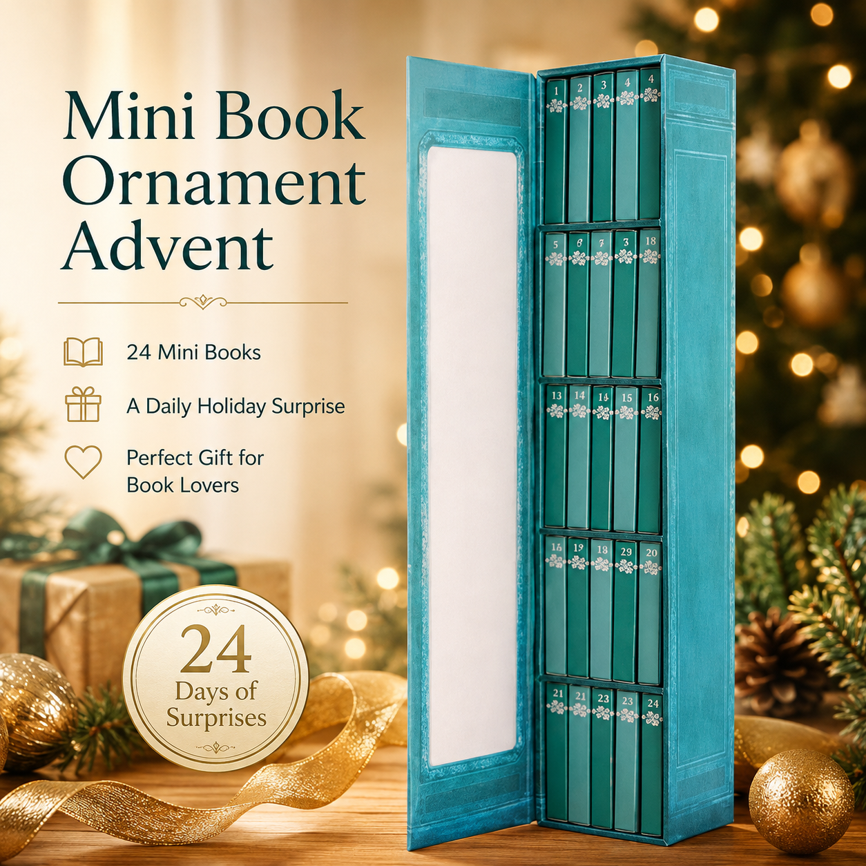 🎁Last Day 49% Off 🎁Mini Book Ornament Advent