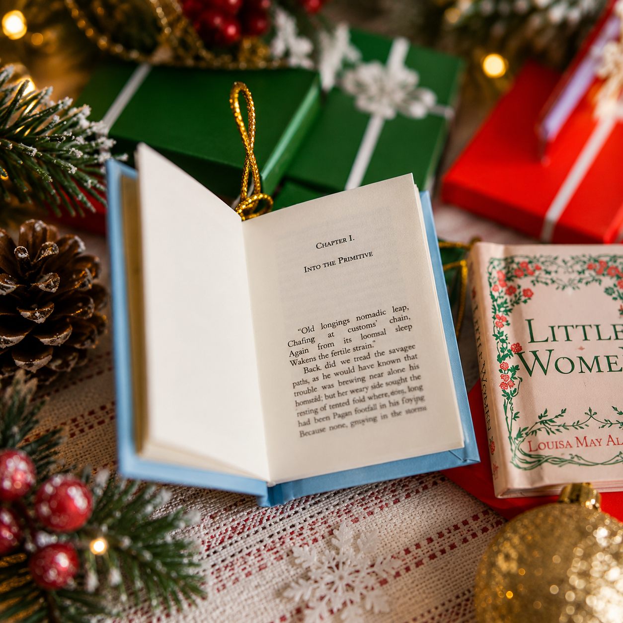 🎁Last Day 49% Off 🎁Mini Book Ornament Advent
