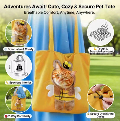 Breathable Pet Carrier Sling Bag for Dogs & Cats Hands-Free | RobyPet