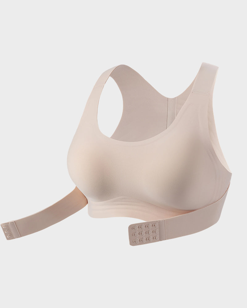 Front Closure Support Bra – Wireless Comfort & Cross-Back Support