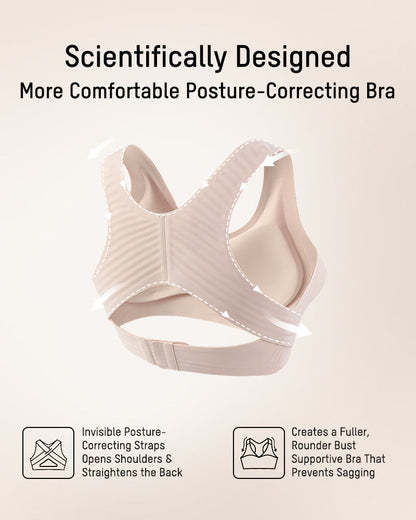 Front Closure Support Bra – Wireless Comfort & Cross-Back Support