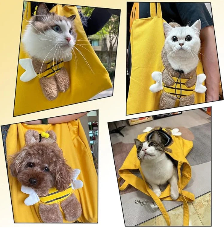 Breathable Pet Carrier Sling Bag for Dogs & Cats Hands-Free | RobyPet