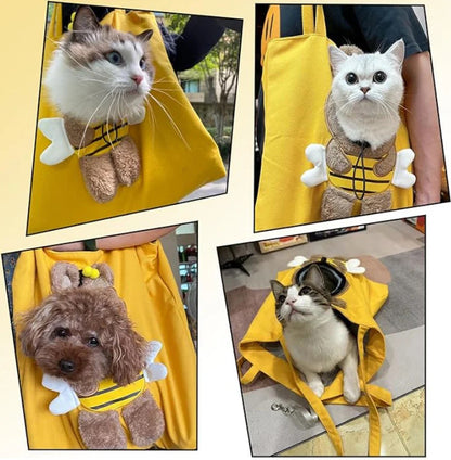 Breathable Pet Carrier Sling Bag for Dogs & Cats Hands-Free | RobyPet