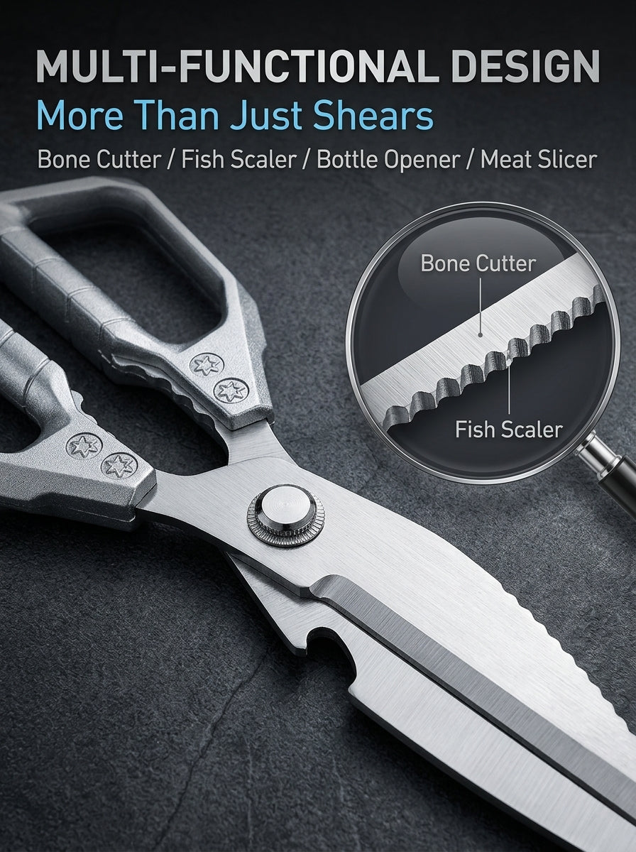 ⏳Limited-time 50% off⏰Multifunctional Heavy-Duty Kitchen Shears✂️🦴