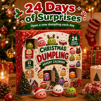 🎄Christmas Dumpling Squishies Advent Calendar | 24 Days of Surprises 🎁