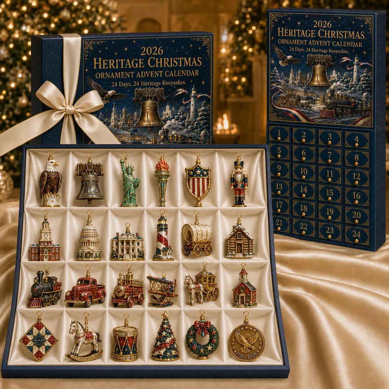 Last 50 Pcs✨America 250th Anniversary Heritage Christmas Advent Calendar