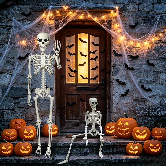 Halloween Skeleton Front Door Decoration