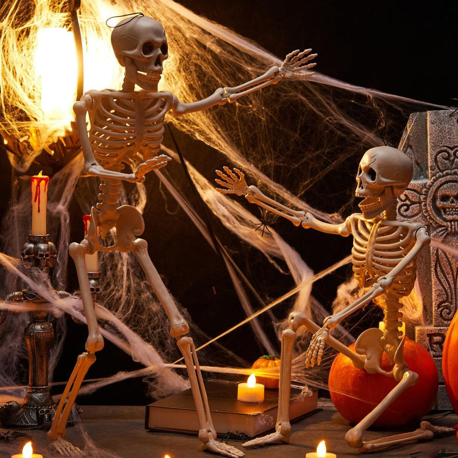Halloween Skeleton Web Decoration